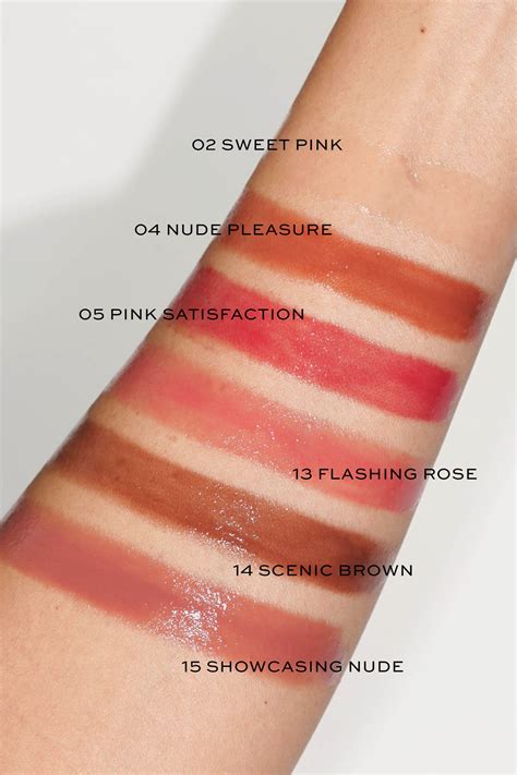 ysl gloss volupte lip gloss rose satine|ysl candy glaze 06.